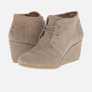 Toms Desert wedge bootie